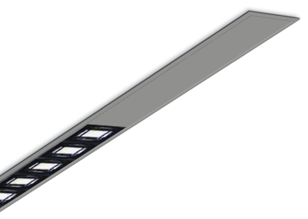 midi RAIL recessed luminaire with lens module