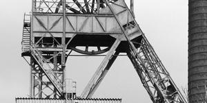 Turm Schwarz-Weiß-Bild Förderturm, Teil 3