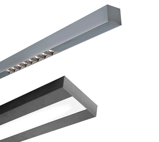 Surface-mounted luminaires