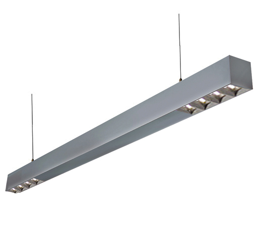 midiRail pendant luminaire with lens modules